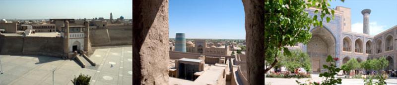 Central Asia photos three different photos