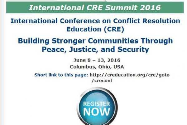 Text: International CRE Summit 2016, June 8-13, 2016