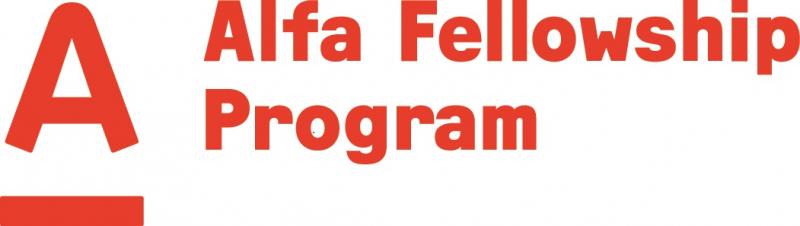 Alfa Fellowship spelled out in red text