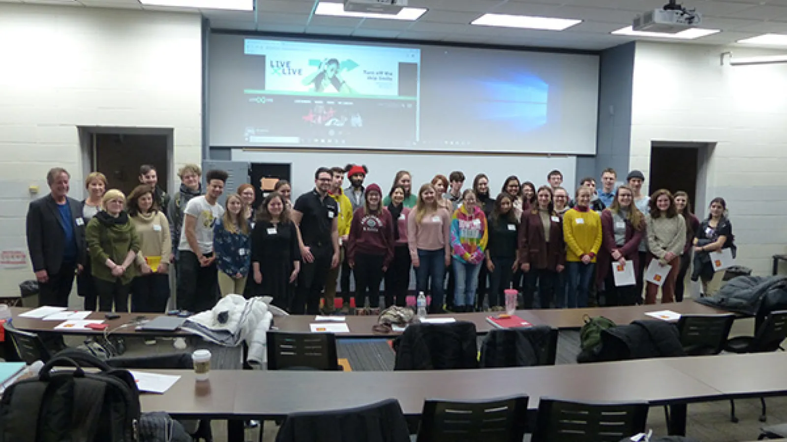 Group photo of 2020 Olympiada participants and instructors. 