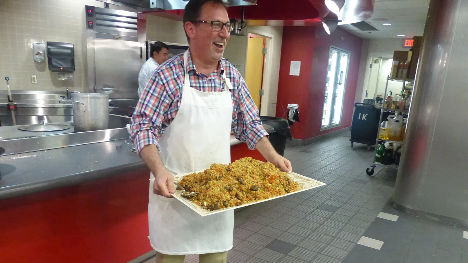 Scott Levi with plov