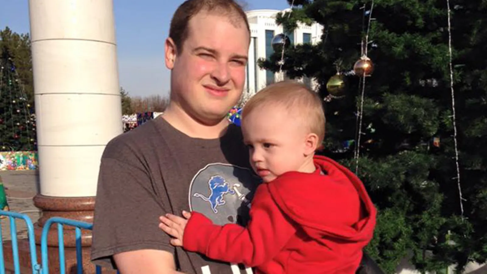 Chris Fort and his son