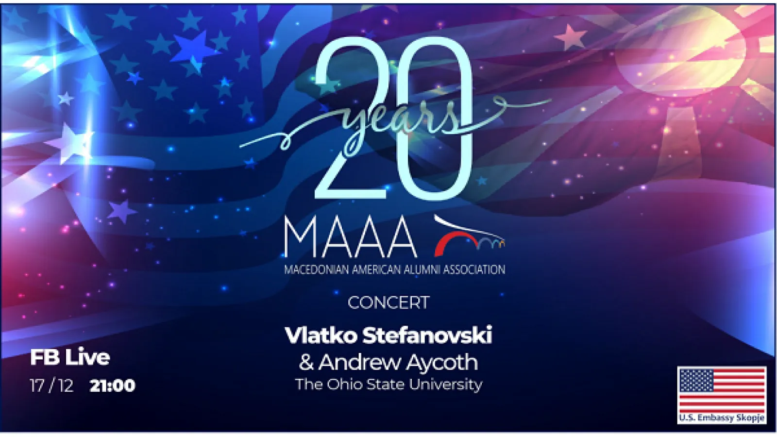 flyer for MAAA concert