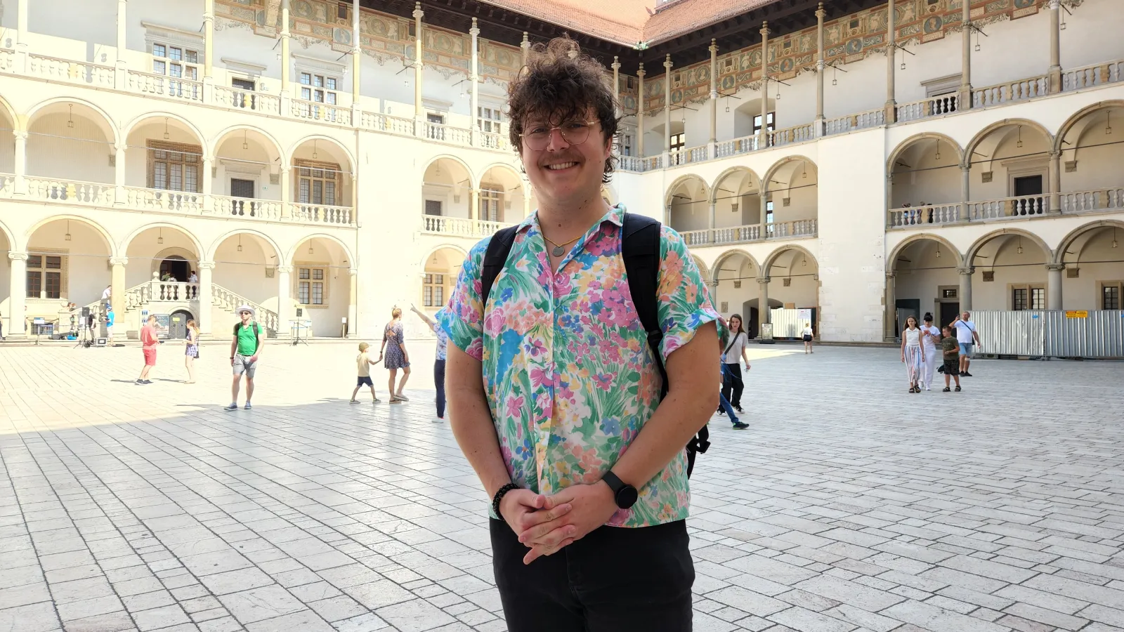 Joe Ernst inside Waweł castle.