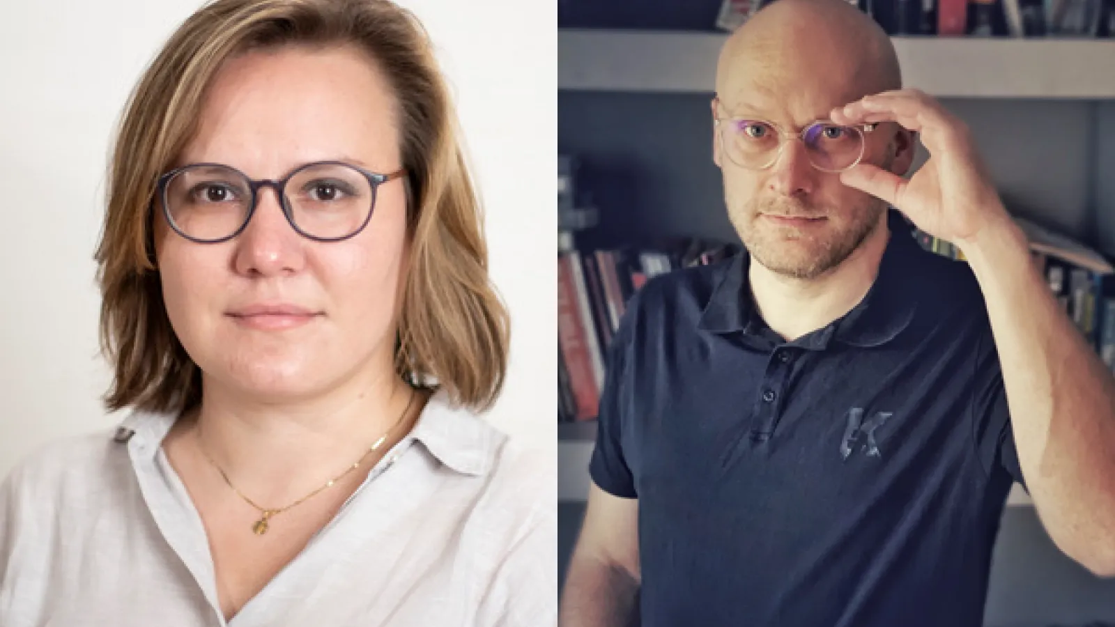 Portraits of Julia Keblinska and Wojciech Przylipiak 