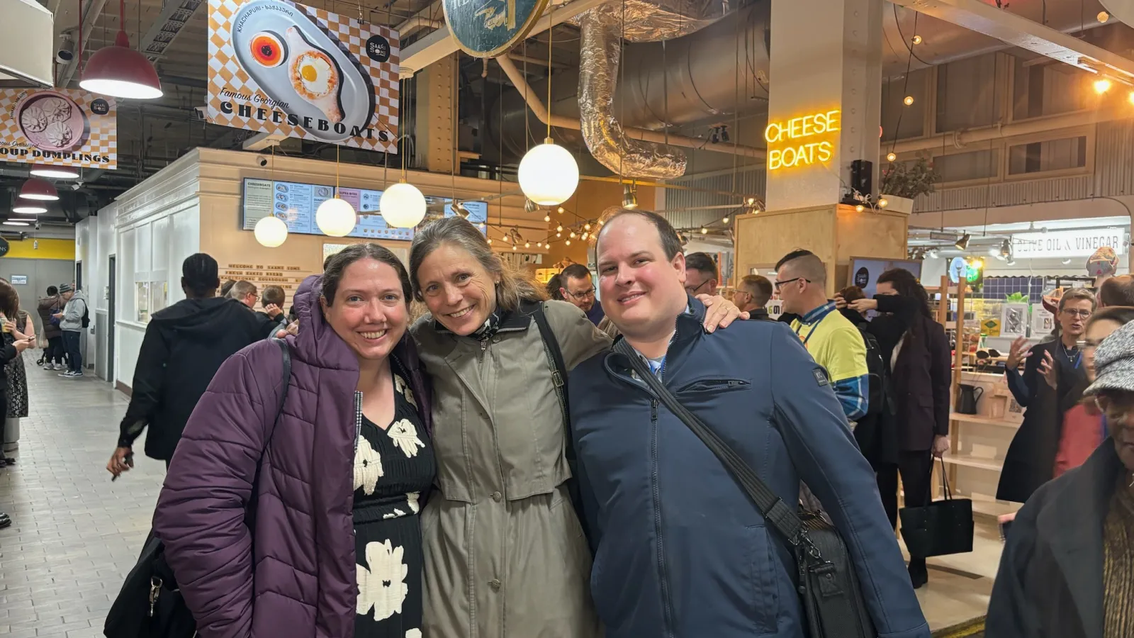 Left to Right: Emma Pratt, Angela Brintlinger, and Christopher Fort at ASEEES in Philadelphia