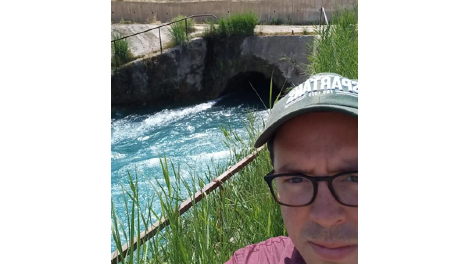 Nick Seay in front of a river