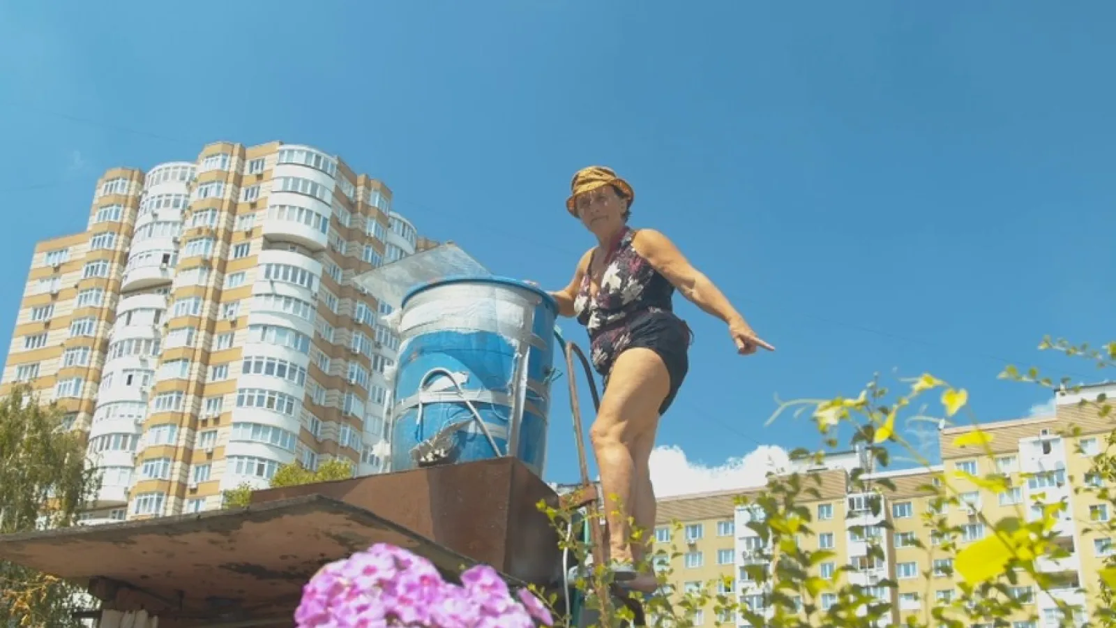 Film still from Flowers of Ukraine