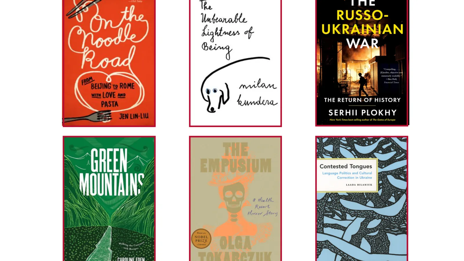 Images of the book covers of the works featured in this article