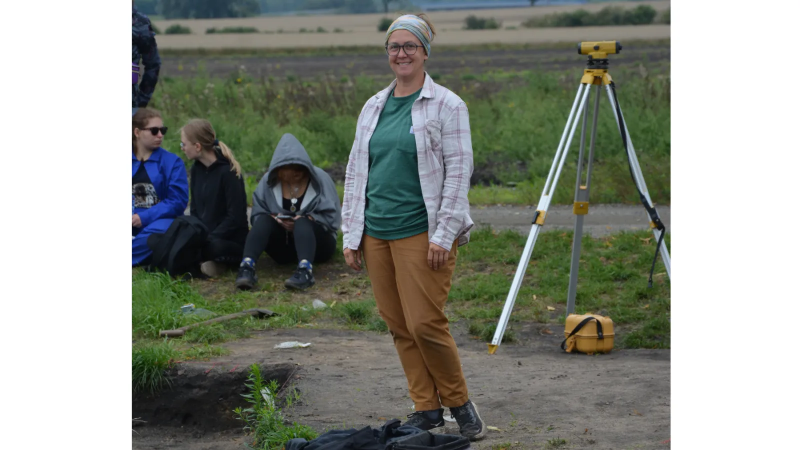 Lauren Hayden at an archeological site 