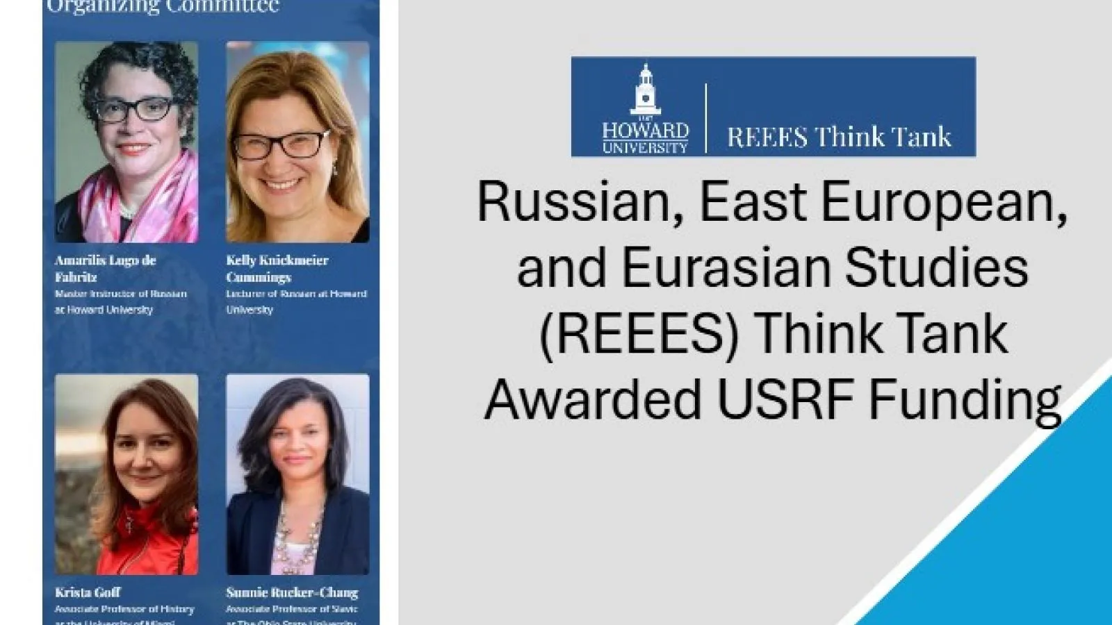 Russia, East European and Eurasian Studies (REEES) Think Tank Awarded USRF Funding