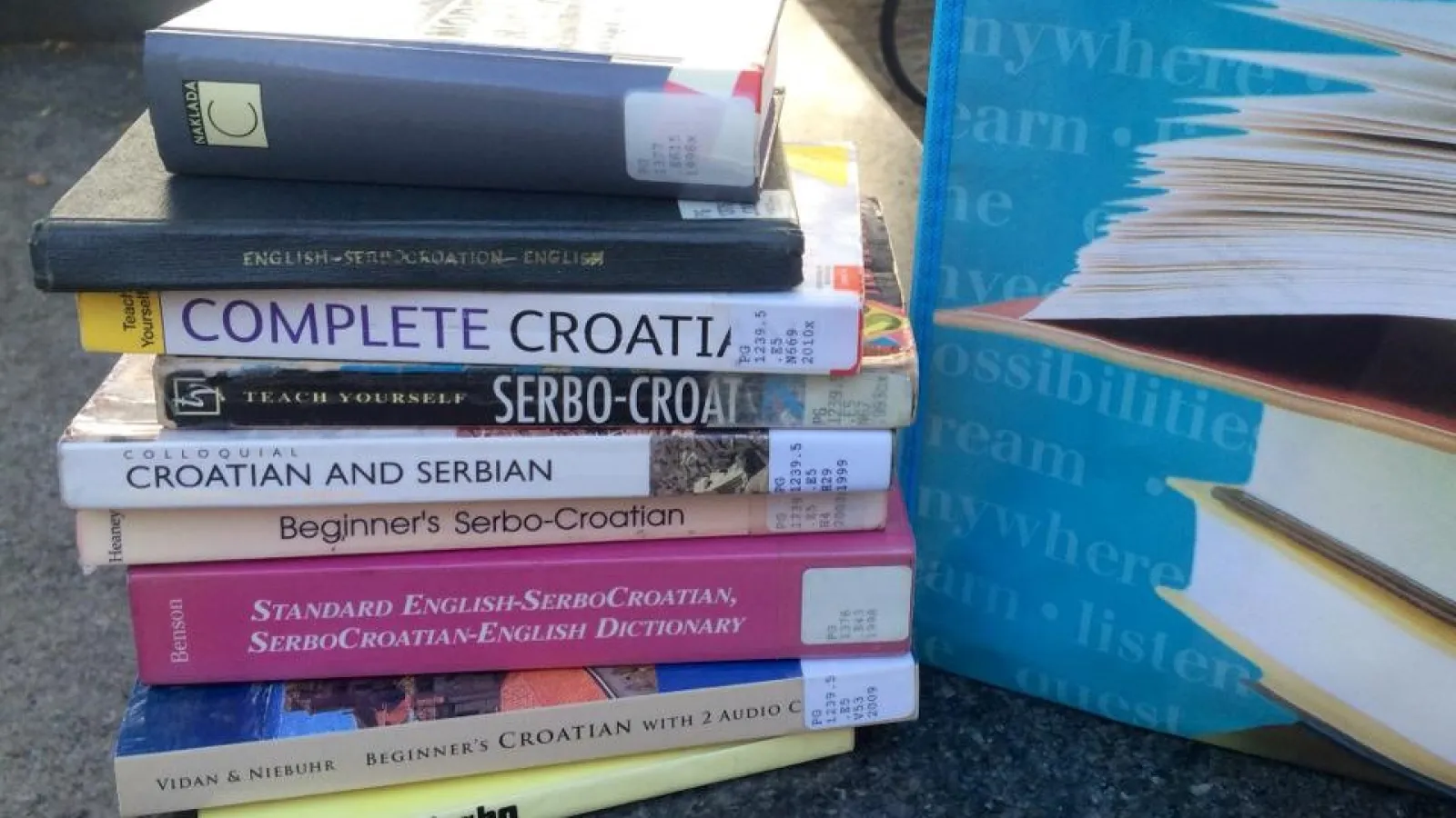 Stack of BCS textbooks