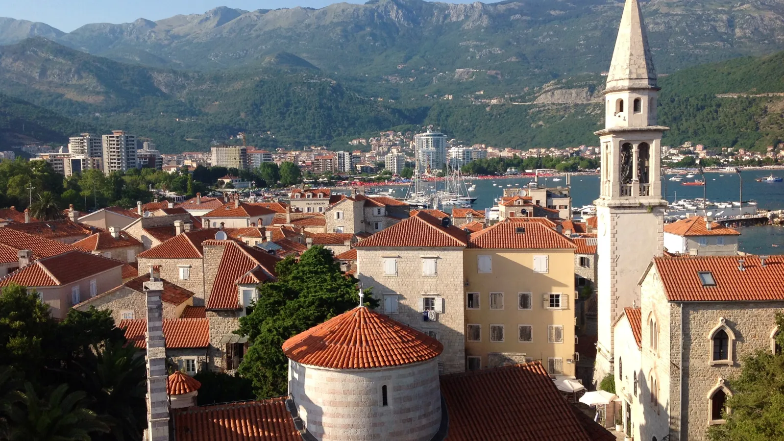 View of the sea in Montenegro