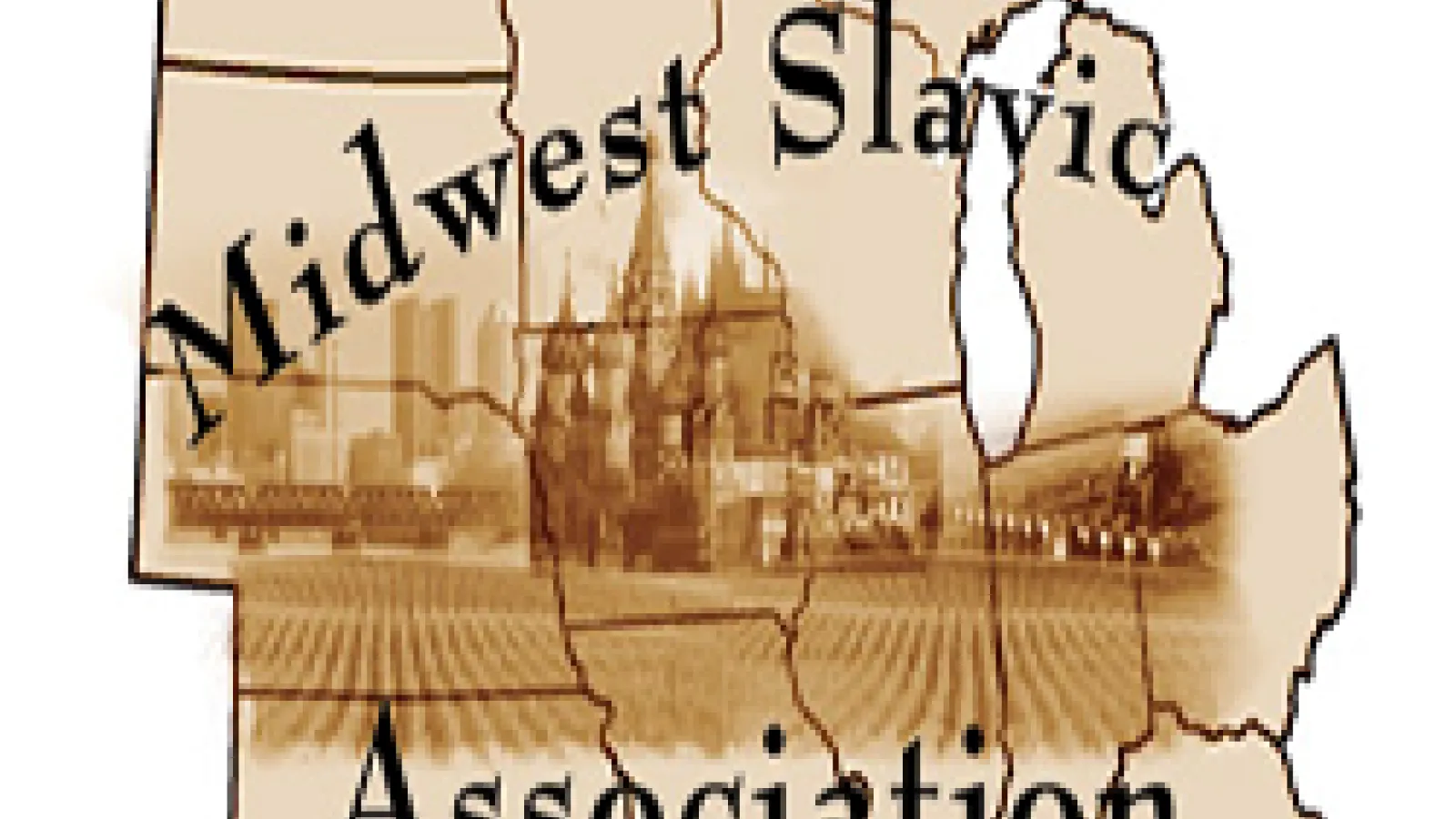 Group of Midwest states in a map with overlaid image of Kremlin and corn fields