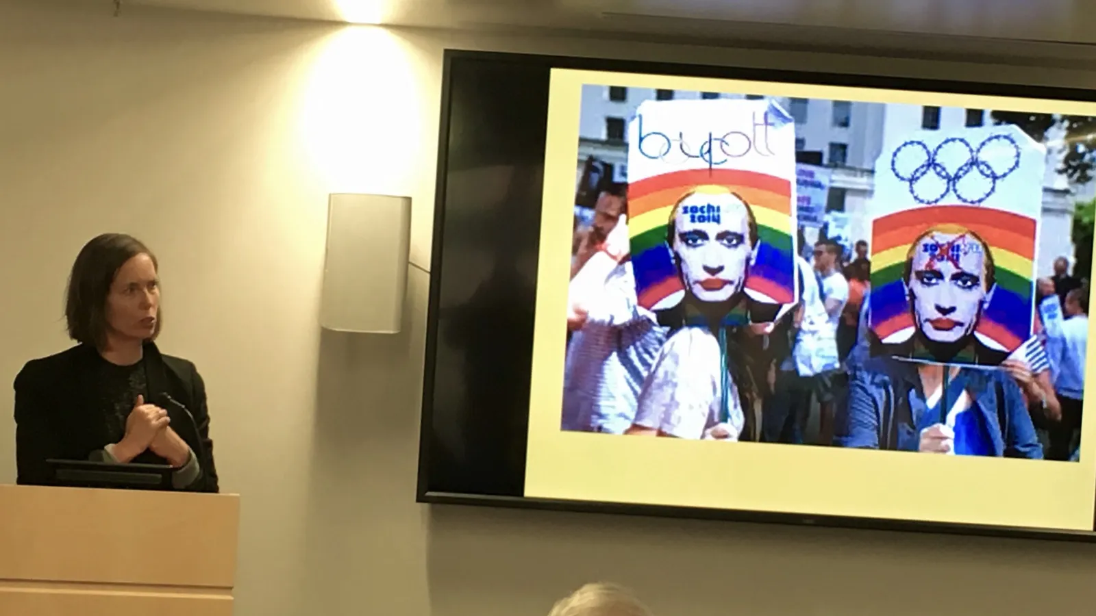 Jennifer Suchland presenting on US alt-right connections to Russia