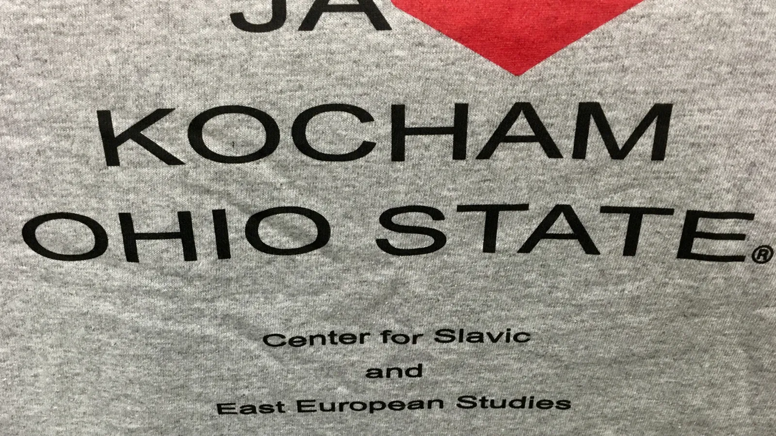 Polish text t-shirt of I love OSU