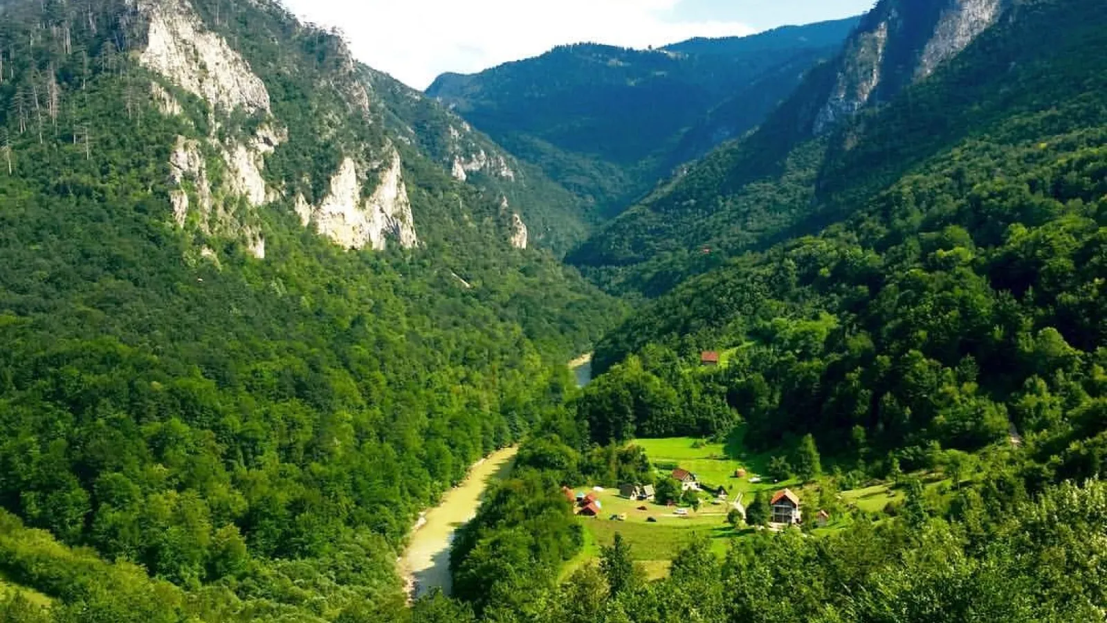 view from Tara Bridge in Zaljbak
