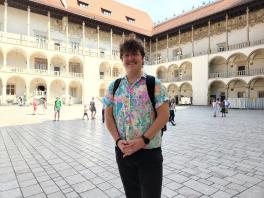 Joe Ernst inside Waweł castle.