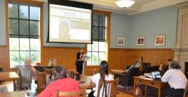 Anne Fisher reading from her latest translated work 