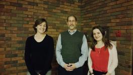 Carolyn Morgan, Professor Eric Usatch, and Sanja Kadric at Lakeland Community College Carolyn Morgan, Eric Usatch, Sanja Kadric at Lakeland