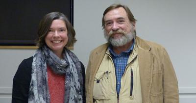 Dr. Karen Mozingo and Dr. Joseph Brandesky A man and a woman standing side by side