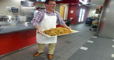 Plov cooking demonstration with Dr. Scott Levi Cooking demo with Scott Levi