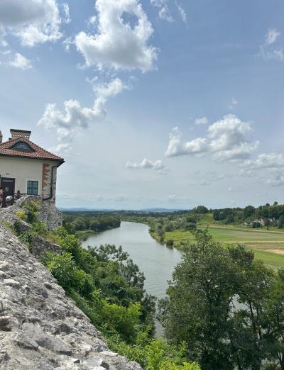 view of the Wisła from the Tyniec monastery