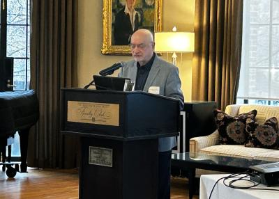 Dr. Mikhail Epstein delivering the keynote address