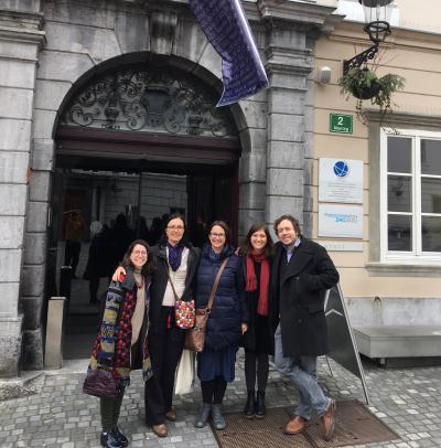 Theodora Dragostinova with colleagues in Ljubljana Theodora Dragostinova with colleagues in Ljubljana