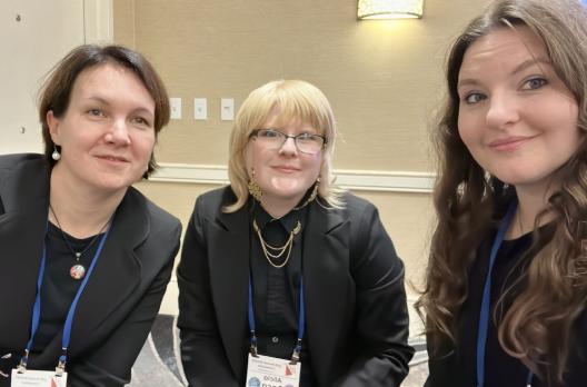 Zita Toth-Shawgo, Alicia Baca, and Megan Luttrell at ASEEES 2023.