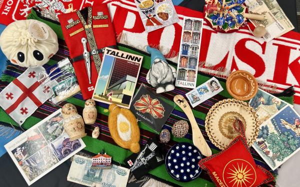 Various items form CSEEES' culture boxes