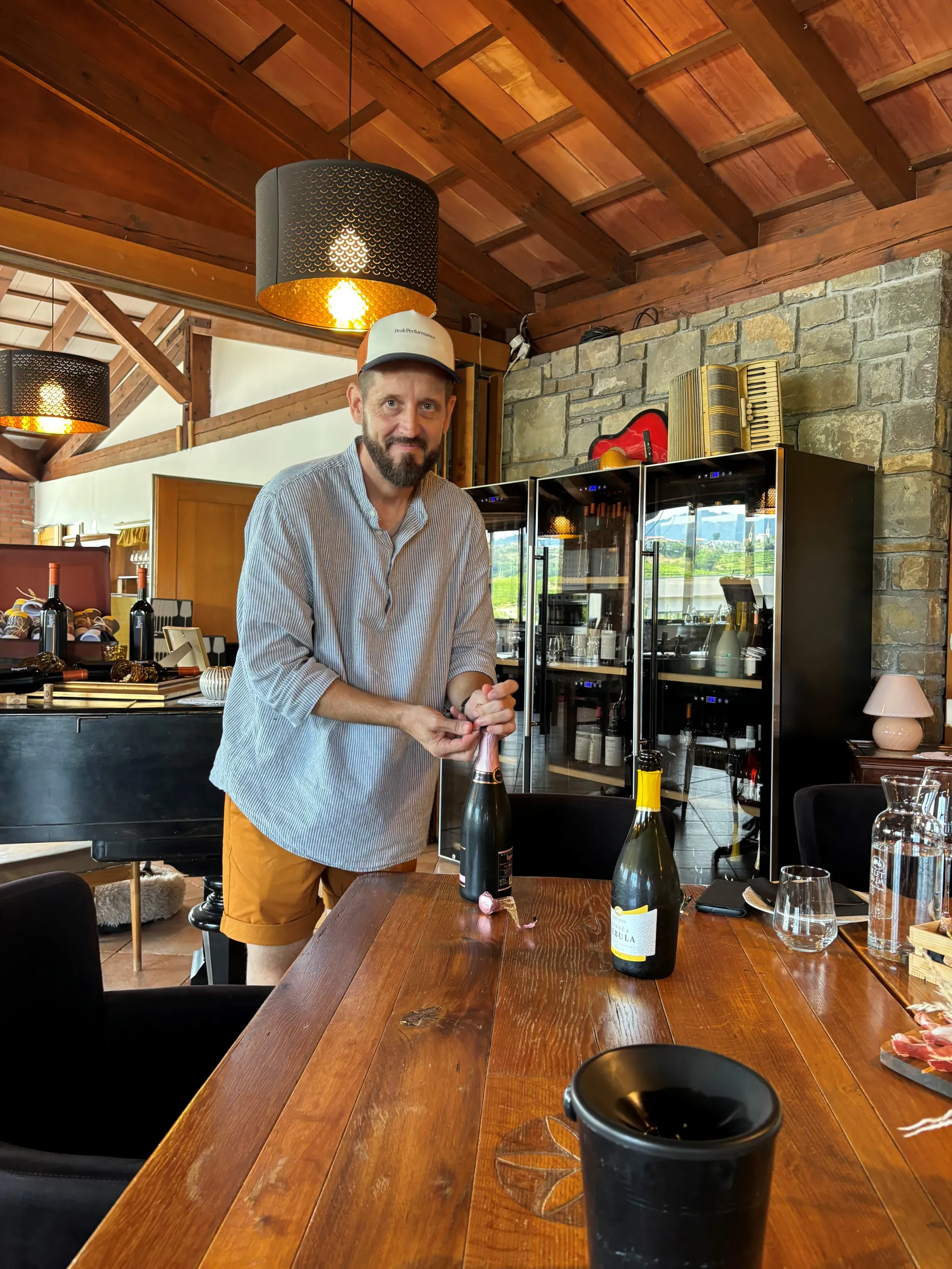 Denis Rusjan opens Slovenian wines for tasting