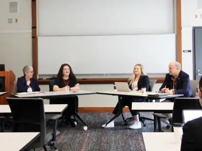 Speakers at the MWSC career roundtable