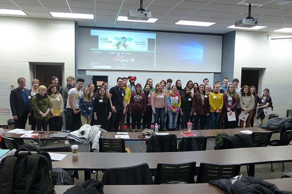 Group photo of 2020 Olympiada participants and instructors. 