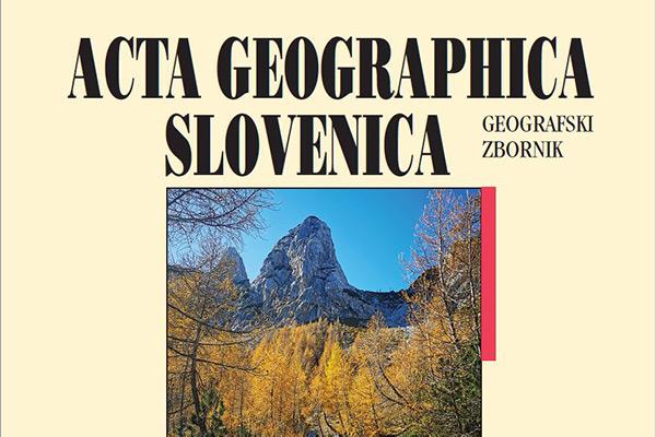 Cover of Act Geographic Slovenica