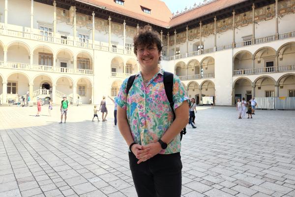 Joe Ernst inside Waweł castle.