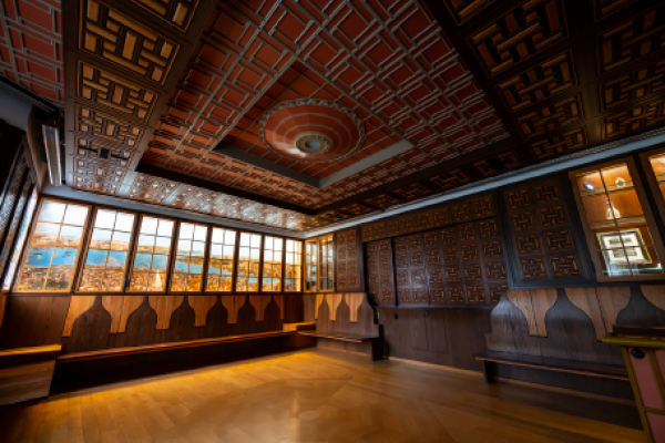 Interior of the Romanian heritage room at the U. of Pittsburgh.