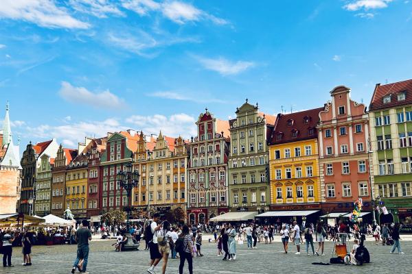 View of Old Town Wroclaw in Poland