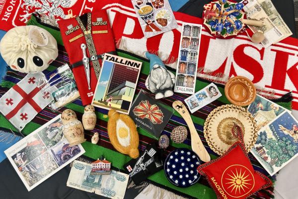 Various items form CSEEES' culture boxes