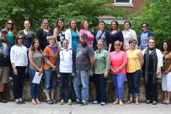 Group shot of the teachers Group of 22 participating teachers