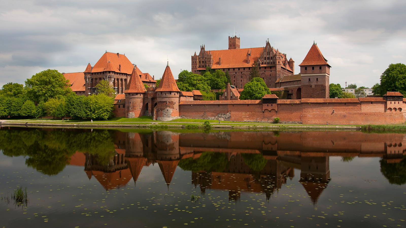 Malbork Castle, Poland stock photo