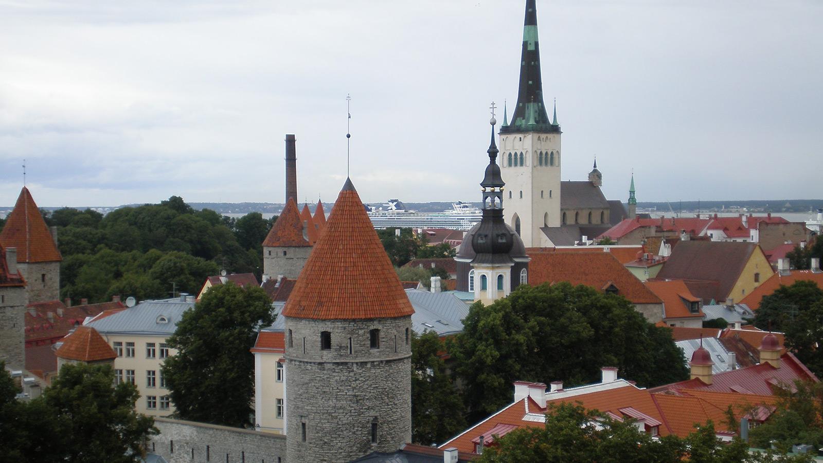 Skyline of Tallinn, Estonia by Eileen Kunkler