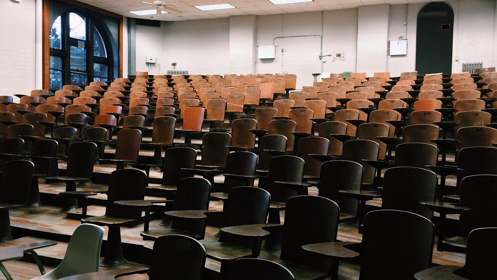 large empty auditorium