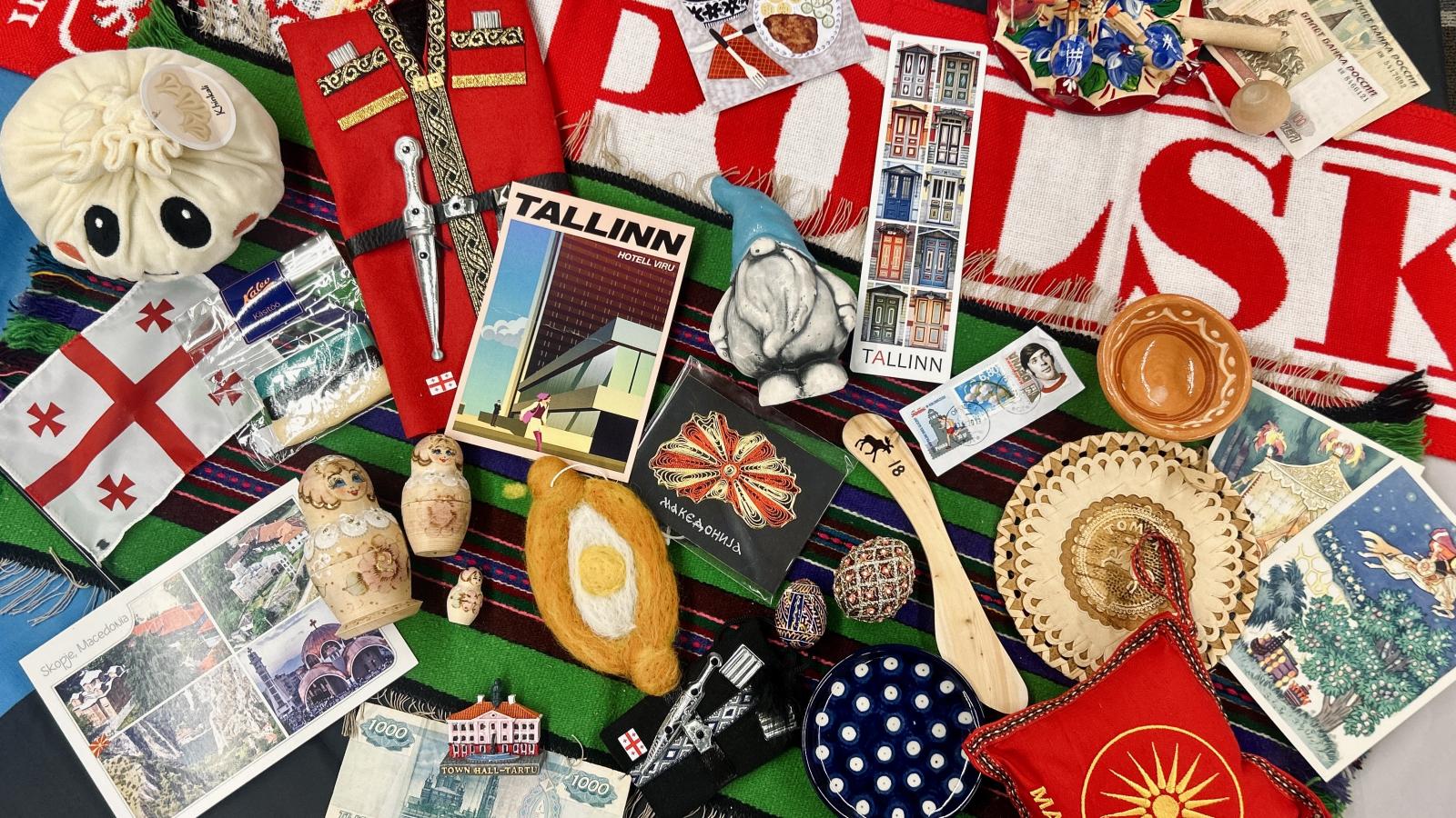 Various items form CSEEES' culture boxes