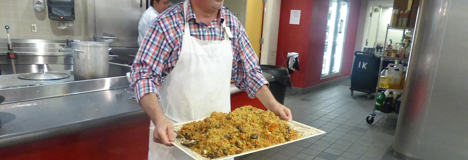 Scott Levi with plov