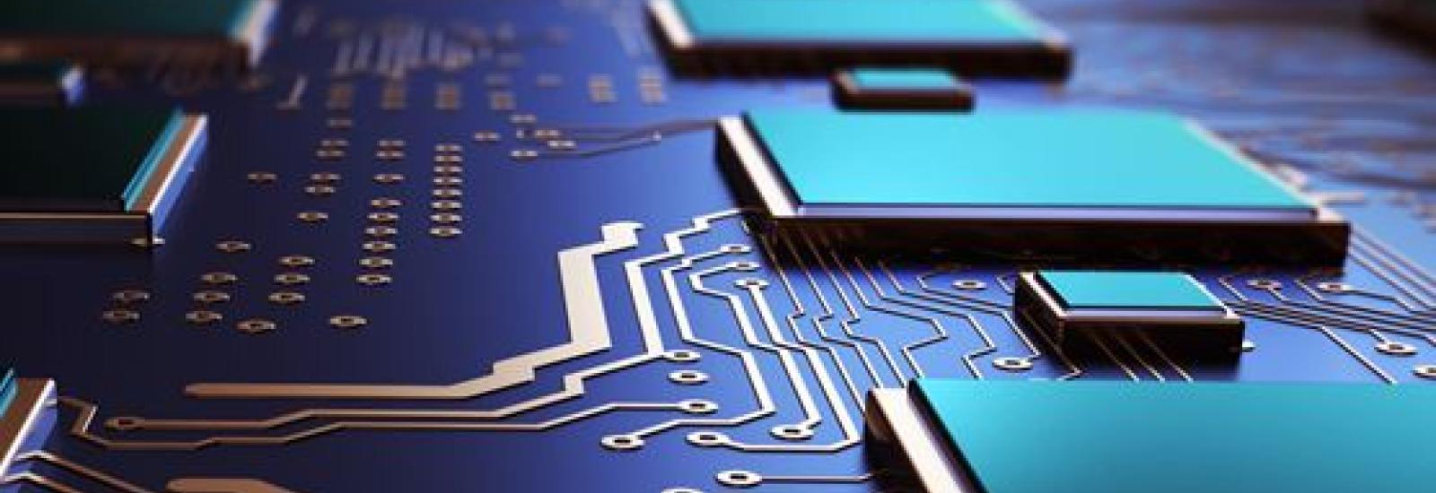 Close up of a circuit board
