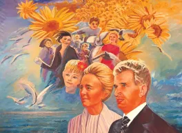“Homage" (1984) by Octavian Angheluță.     